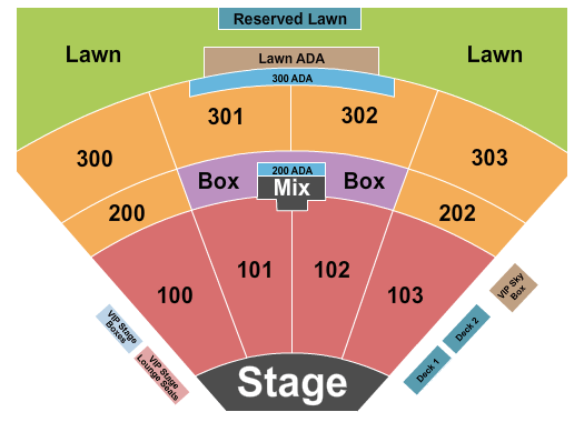 The Pavilion Outlaw Music Festival Seating Chart